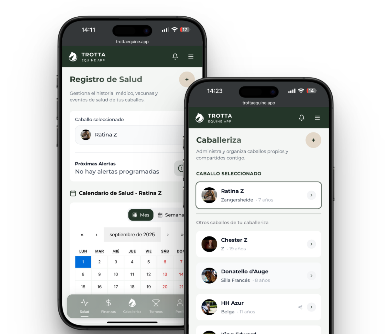 PEGASUS - Aplicación para gestión de caballos